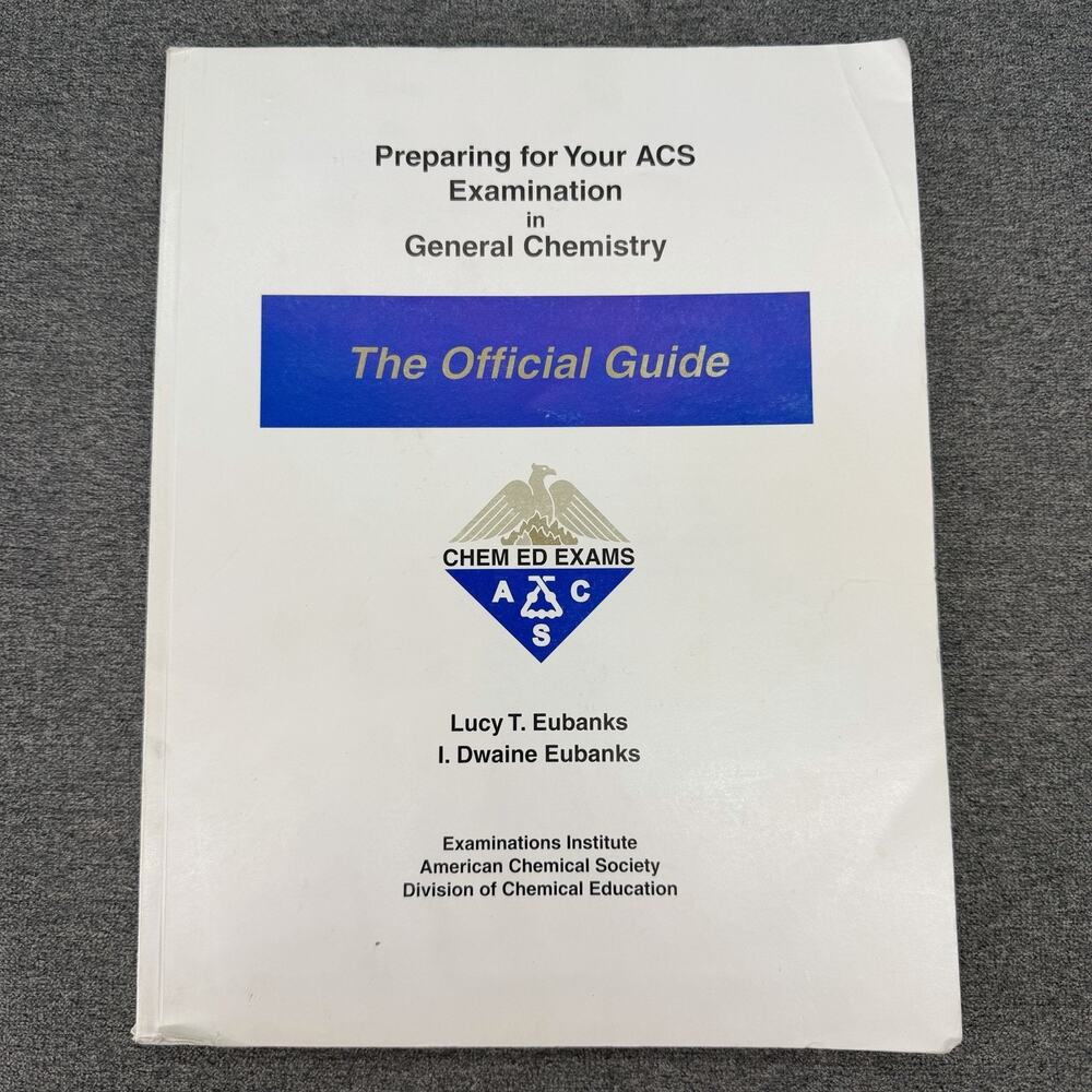 ACS General Chemistry Official Study Guide Exam Prep Book 2009 Edition READ